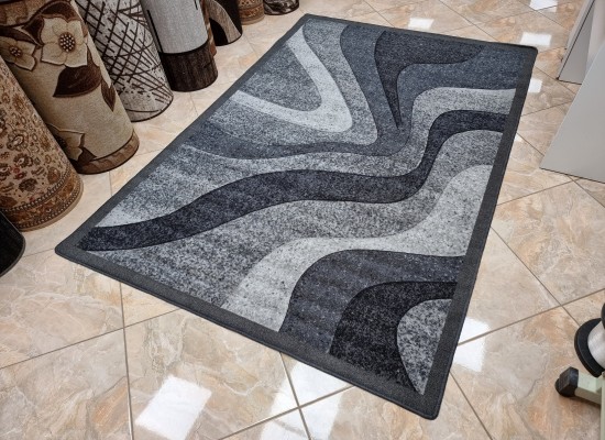 Мокетен килим 85 grey/turquoise
